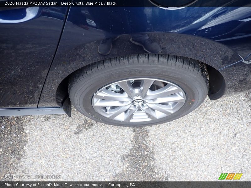 Deep Crystal Blue Mica / Black 2020 Mazda MAZDA3 Sedan