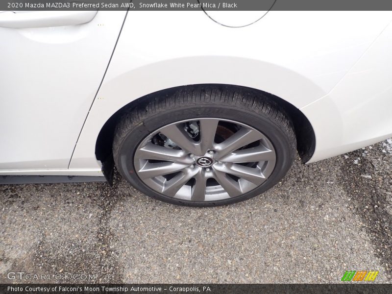 Snowflake White Pearl Mica / Black 2020 Mazda MAZDA3 Preferred Sedan AWD