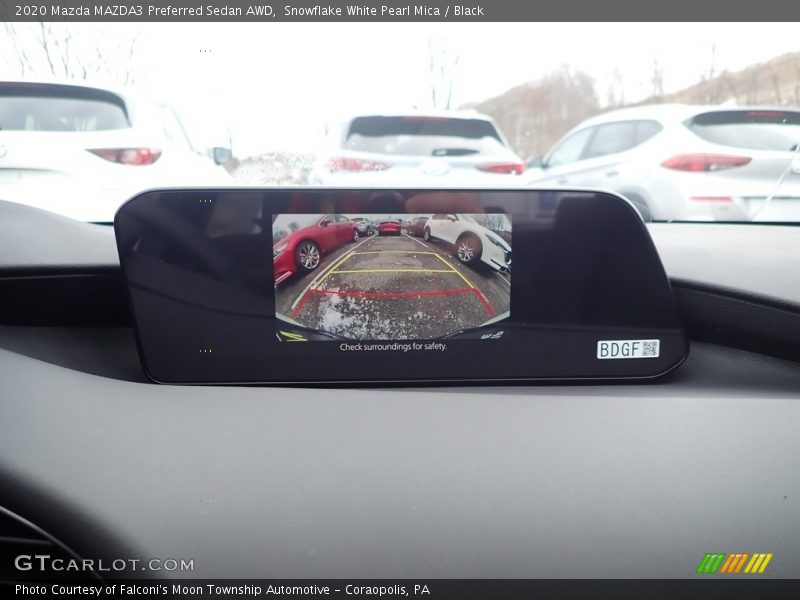 Snowflake White Pearl Mica / Black 2020 Mazda MAZDA3 Preferred Sedan AWD