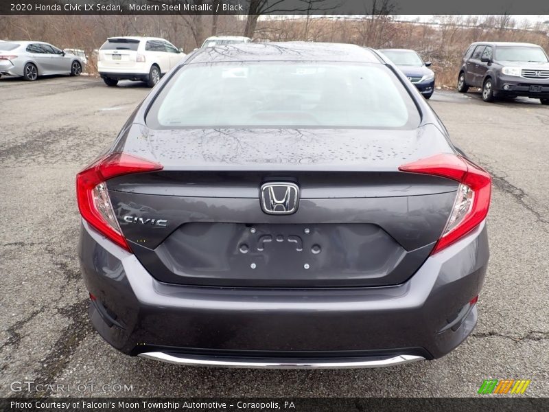 Modern Steel Metallic / Black 2020 Honda Civic LX Sedan