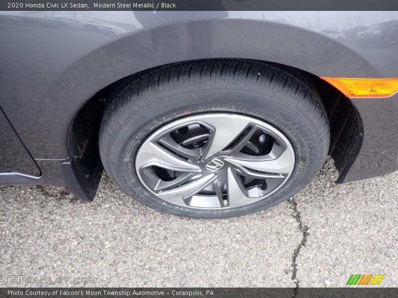 Modern Steel Metallic / Black 2020 Honda Civic LX Sedan