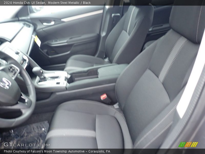Modern Steel Metallic / Black 2020 Honda Civic LX Sedan