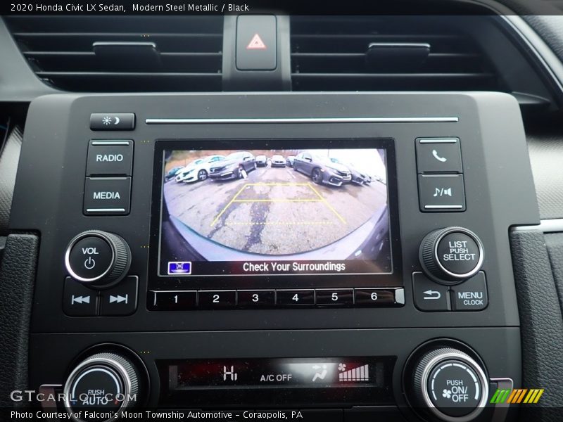 Modern Steel Metallic / Black 2020 Honda Civic LX Sedan