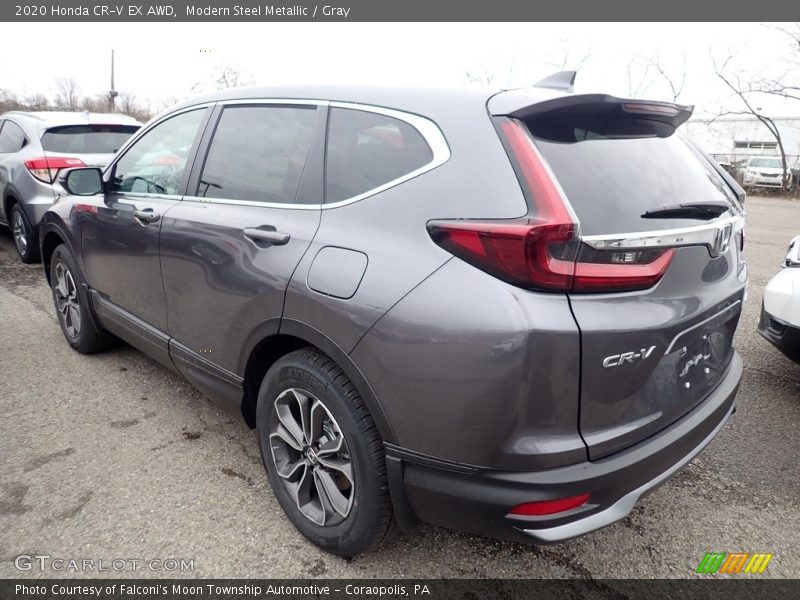 Modern Steel Metallic / Gray 2020 Honda CR-V EX AWD