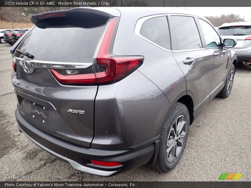 Modern Steel Metallic / Gray 2020 Honda CR-V EX AWD