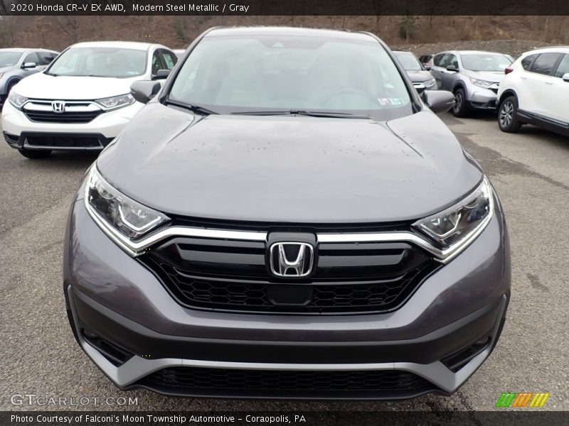 Modern Steel Metallic / Gray 2020 Honda CR-V EX AWD