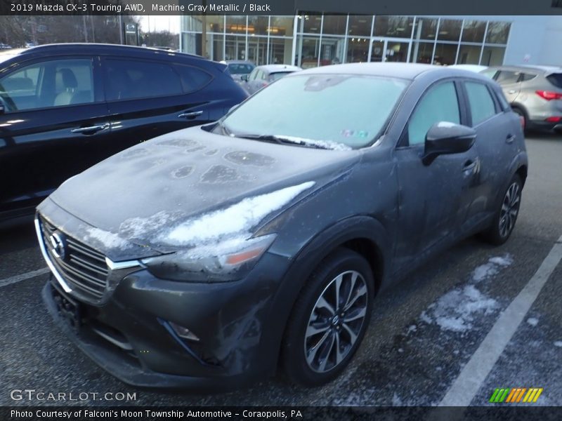 Machine Gray Metallic / Black 2019 Mazda CX-3 Touring AWD