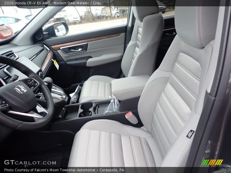 Modern Steel Metallic / Gray 2020 Honda CR-V EX AWD