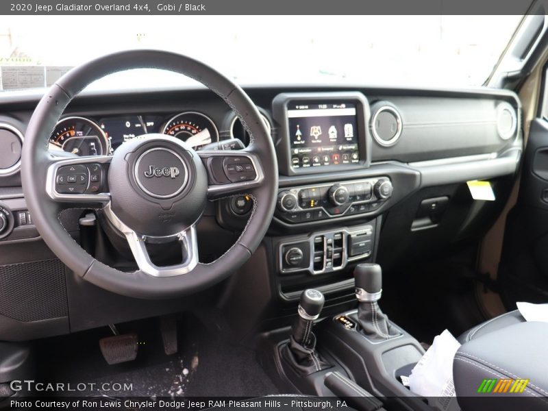 Dashboard of 2020 Gladiator Overland 4x4