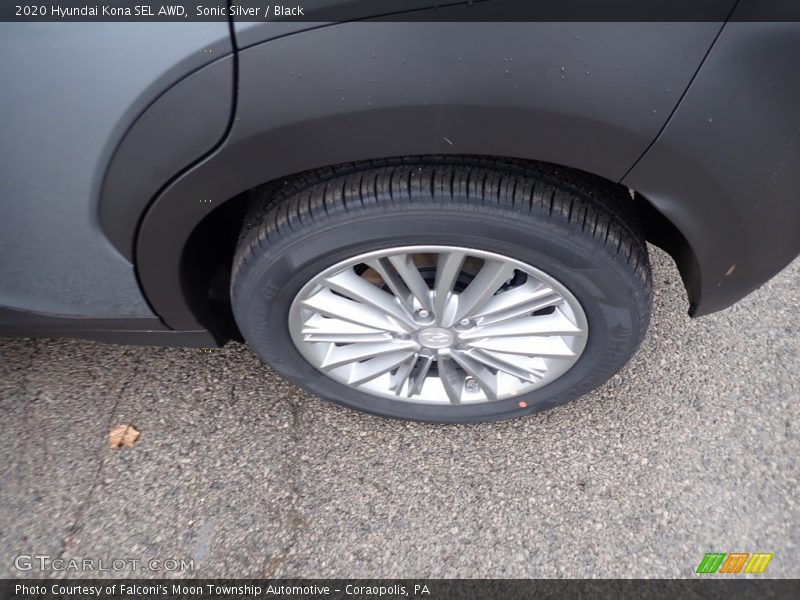 Sonic Silver / Black 2020 Hyundai Kona SEL AWD