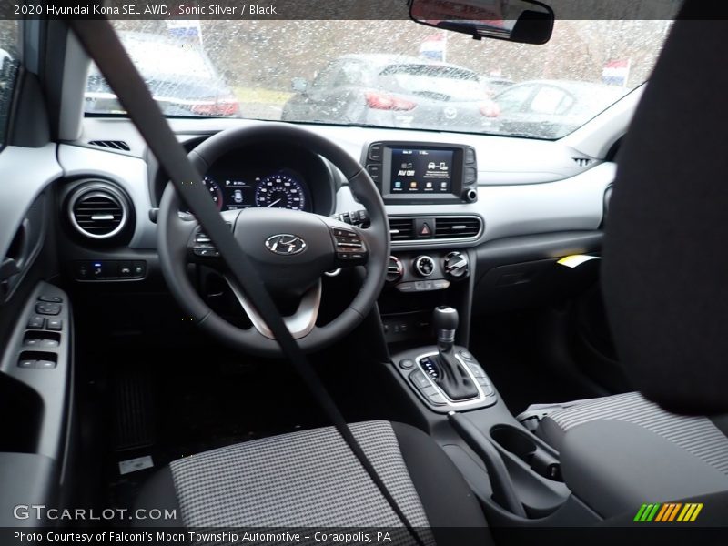 Sonic Silver / Black 2020 Hyundai Kona SEL AWD