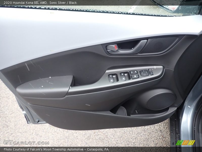 Sonic Silver / Black 2020 Hyundai Kona SEL AWD