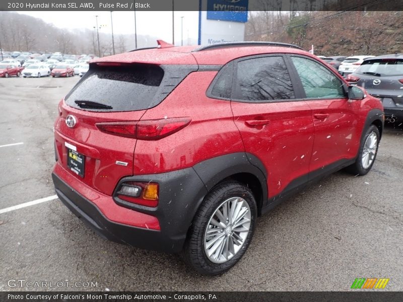 Pulse Red / Black 2020 Hyundai Kona SEL AWD