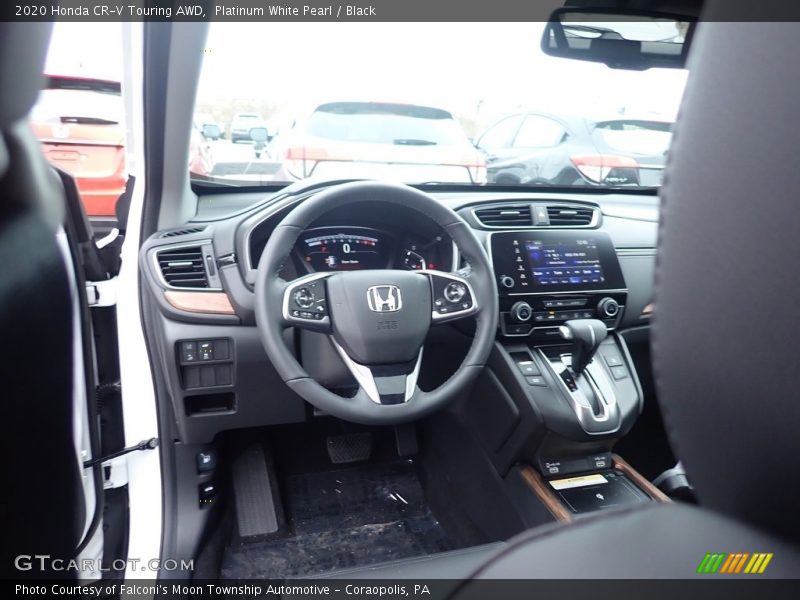 Platinum White Pearl / Black 2020 Honda CR-V Touring AWD