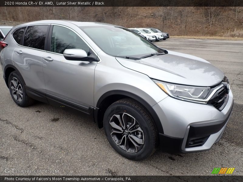Lunar Silver Metallic / Black 2020 Honda CR-V EX AWD