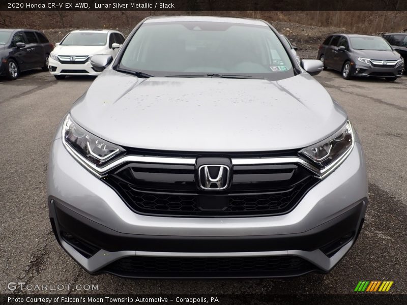 Lunar Silver Metallic / Black 2020 Honda CR-V EX AWD