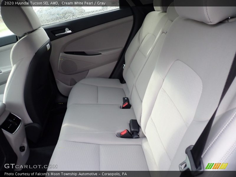 Cream White Pearl / Gray 2020 Hyundai Tucson SEL AWD