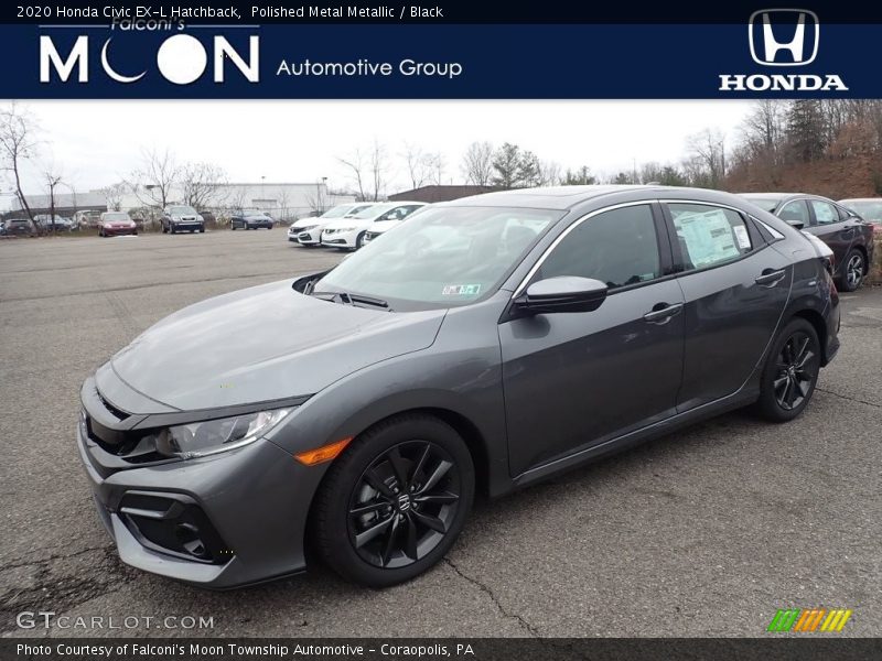 Polished Metal Metallic / Black 2020 Honda Civic EX-L Hatchback