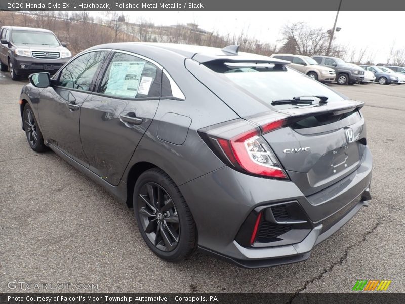 Polished Metal Metallic / Black 2020 Honda Civic EX-L Hatchback