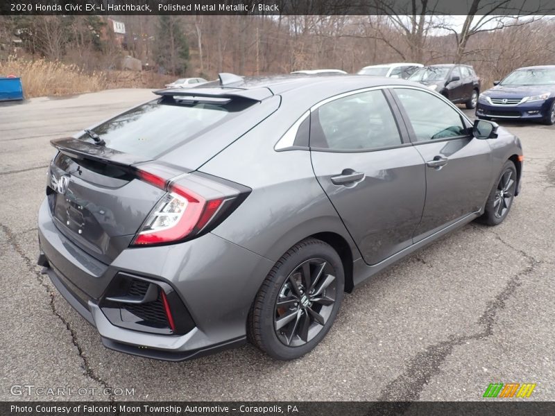 Polished Metal Metallic / Black 2020 Honda Civic EX-L Hatchback