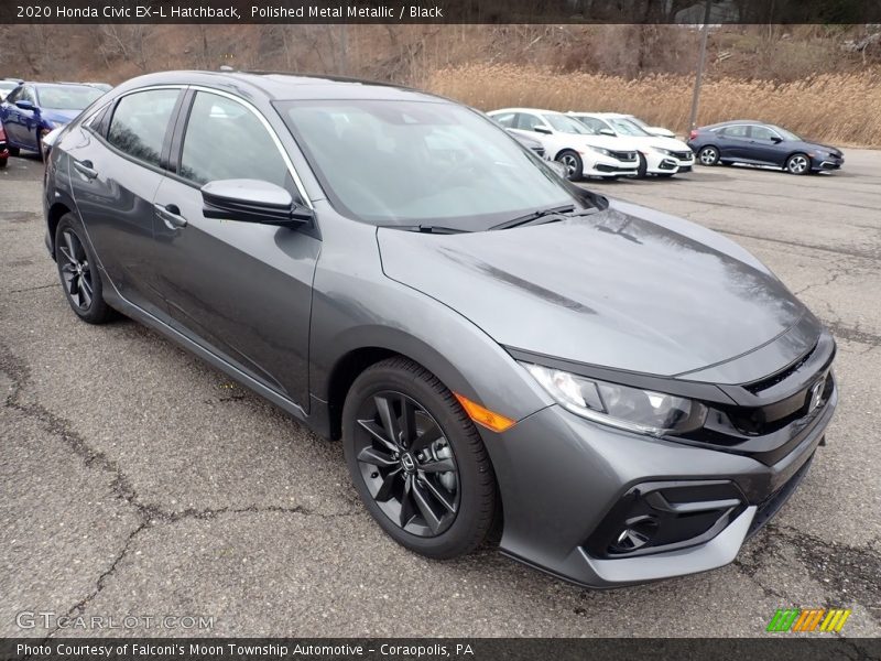 Polished Metal Metallic / Black 2020 Honda Civic EX-L Hatchback