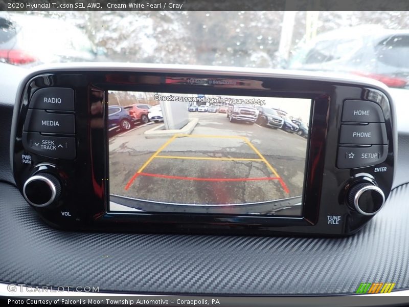 Cream White Pearl / Gray 2020 Hyundai Tucson SEL AWD