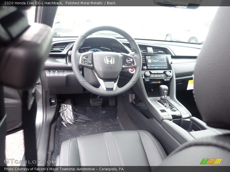 Polished Metal Metallic / Black 2020 Honda Civic EX-L Hatchback