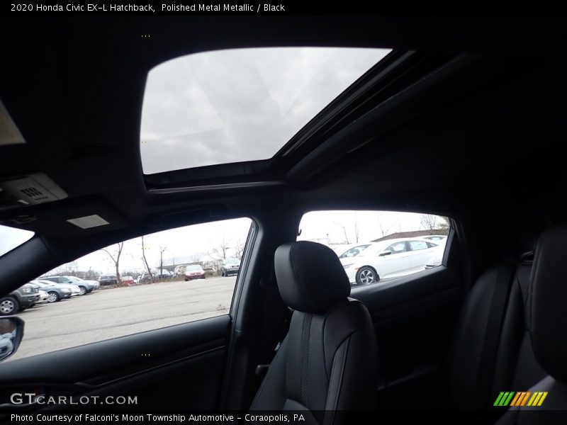 Polished Metal Metallic / Black 2020 Honda Civic EX-L Hatchback