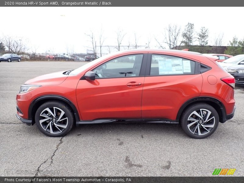 Orangeburst Metallic / Black 2020 Honda HR-V Sport AWD