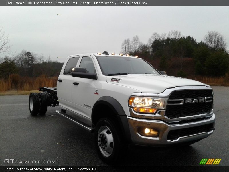 Bright White / Black/Diesel Gray 2020 Ram 5500 Tradesman Crew Cab 4x4 Chassis