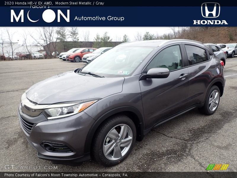 Modern Steel Metallic / Gray 2020 Honda HR-V EX AWD