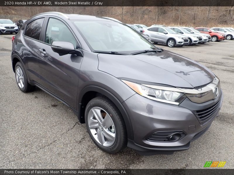 Modern Steel Metallic / Gray 2020 Honda HR-V EX AWD