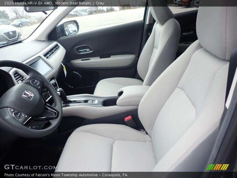 Modern Steel Metallic / Gray 2020 Honda HR-V EX AWD