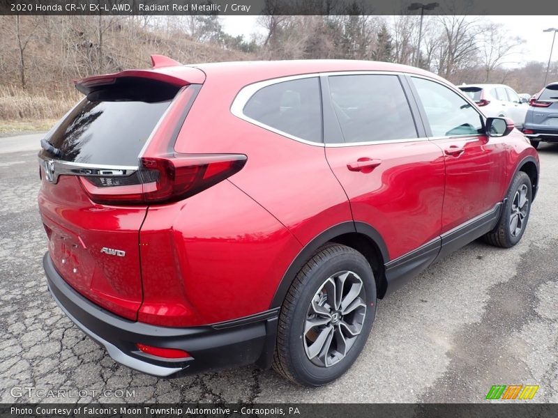 Radiant Red Metallic / Gray 2020 Honda CR-V EX-L AWD