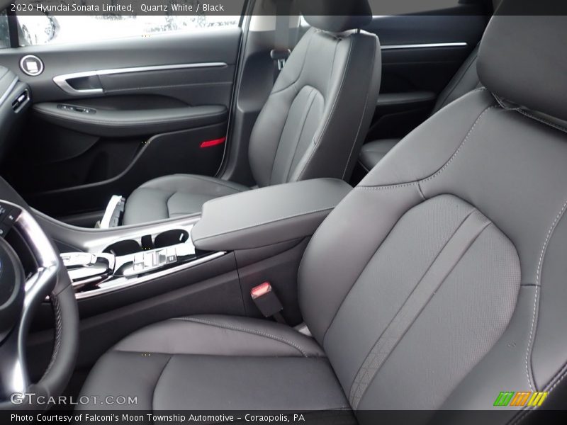 Quartz White / Black 2020 Hyundai Sonata Limited