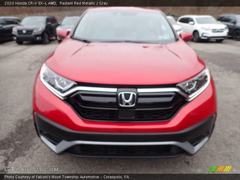 Radiant Red Metallic / Gray 2020 Honda CR-V EX-L AWD