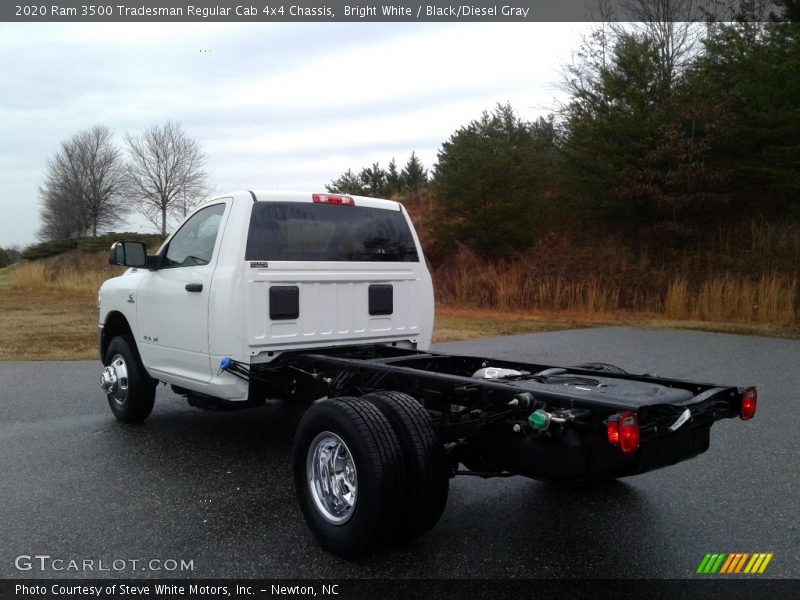 Bright White / Black/Diesel Gray 2020 Ram 3500 Tradesman Regular Cab 4x4 Chassis