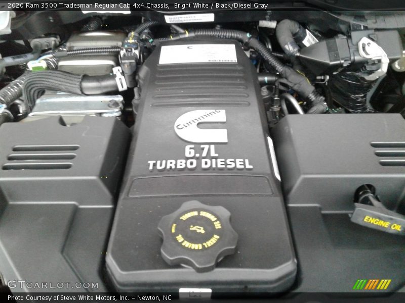  2020 3500 Tradesman Regular Cab 4x4 Chassis Engine - 6.7 Liter OHV 24-Valve Cummins Turbo-Diesel Inline 6 Cylinder