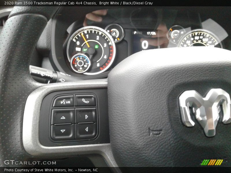 Bright White / Black/Diesel Gray 2020 Ram 3500 Tradesman Regular Cab 4x4 Chassis