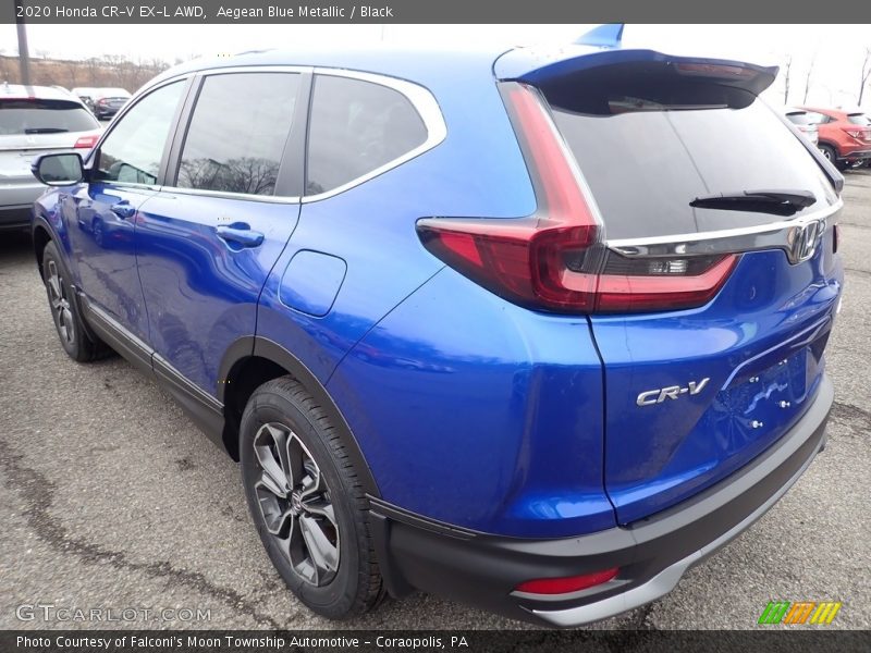 Aegean Blue Metallic / Black 2020 Honda CR-V EX-L AWD