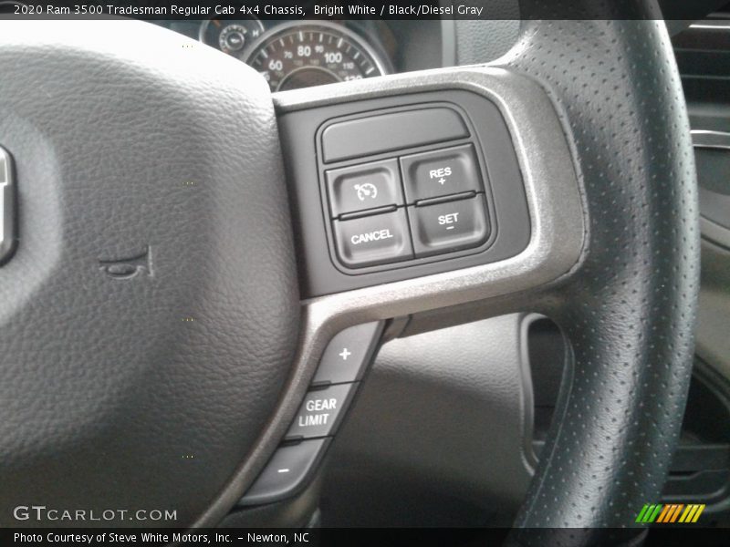 Bright White / Black/Diesel Gray 2020 Ram 3500 Tradesman Regular Cab 4x4 Chassis