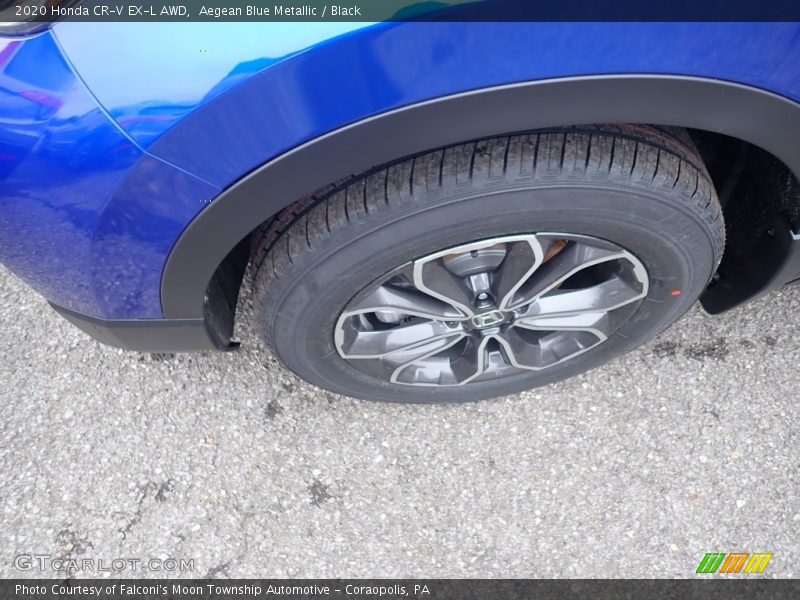 Aegean Blue Metallic / Black 2020 Honda CR-V EX-L AWD