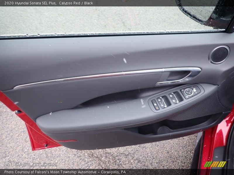 Calypso Red / Black 2020 Hyundai Sonata SEL Plus