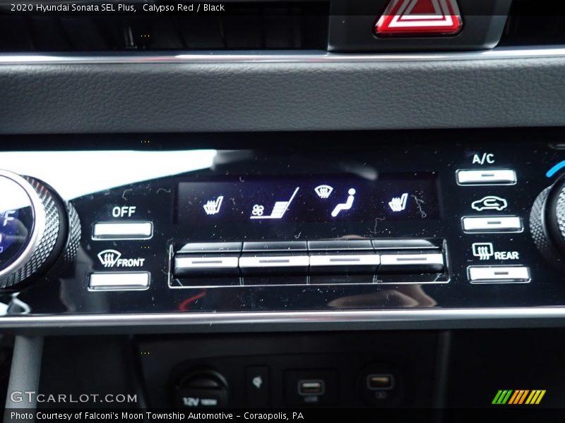 Calypso Red / Black 2020 Hyundai Sonata SEL Plus