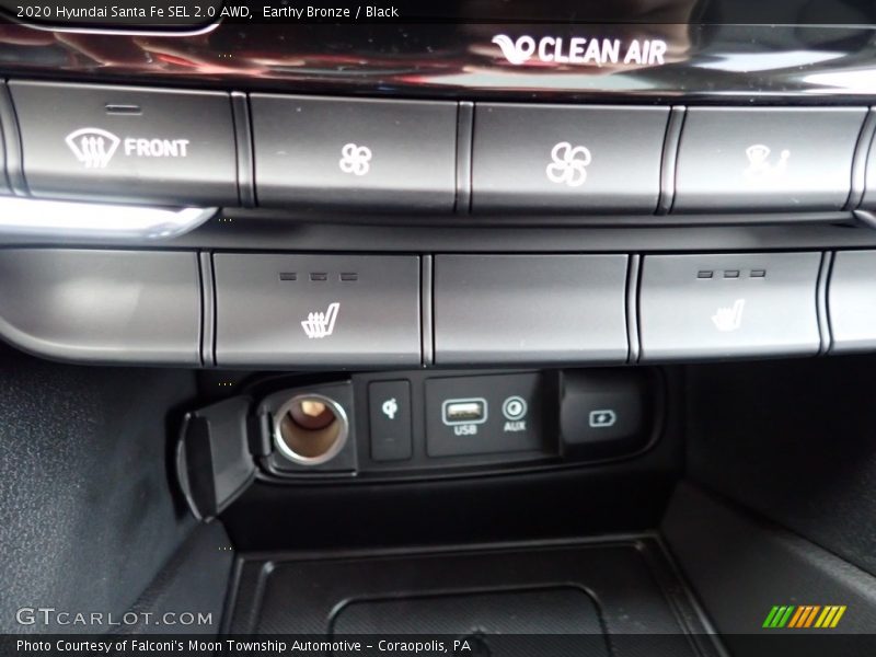 Earthy Bronze / Black 2020 Hyundai Santa Fe SEL 2.0 AWD