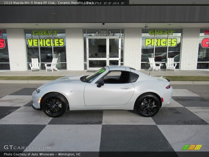 Ceramic Metallic / Black 2019 Mazda MX-5 Miata RF Club