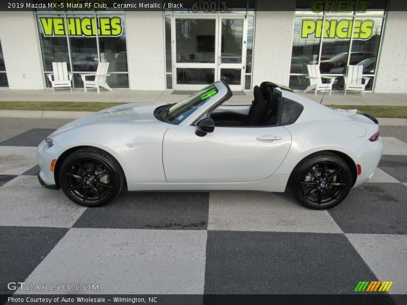 Ceramic Metallic / Black 2019 Mazda MX-5 Miata RF Club