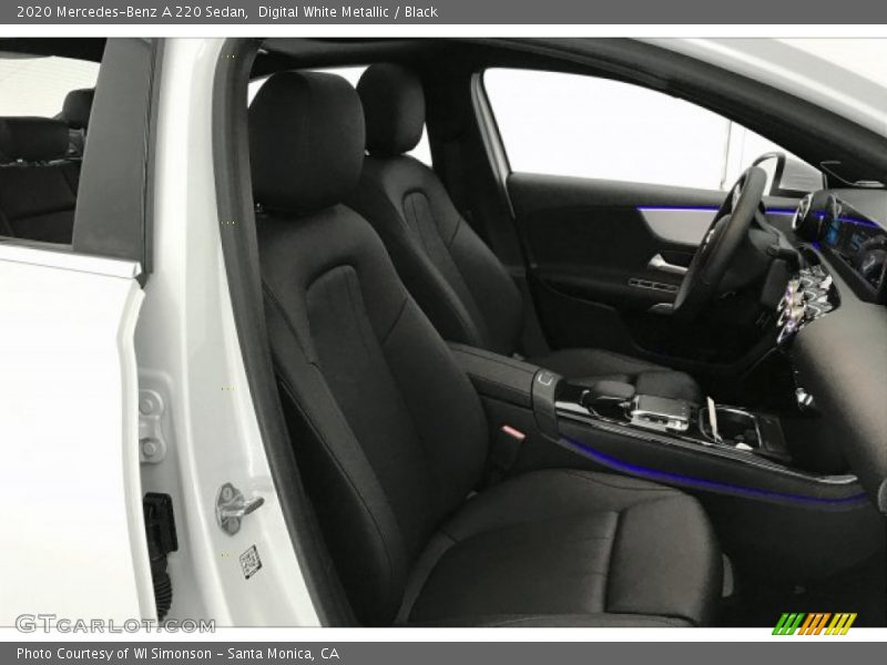 Digital White Metallic / Black 2020 Mercedes-Benz A 220 Sedan