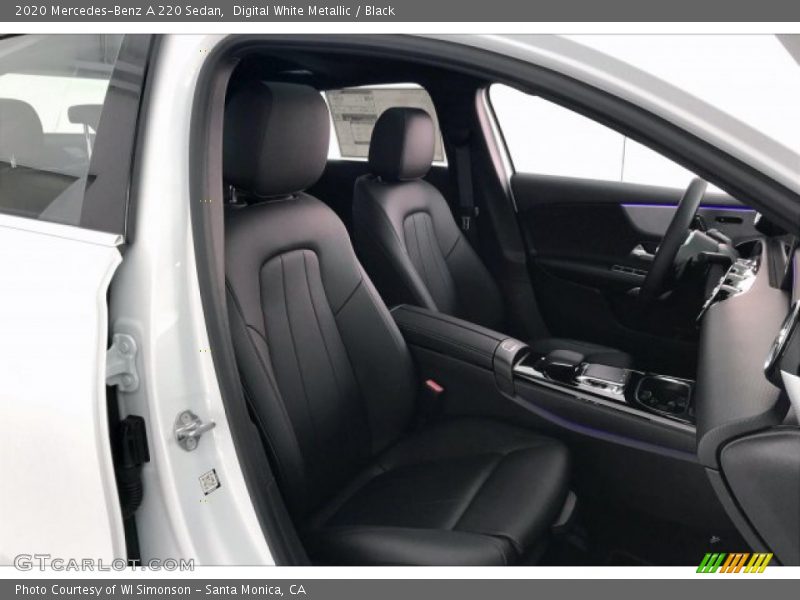 Digital White Metallic / Black 2020 Mercedes-Benz A 220 Sedan