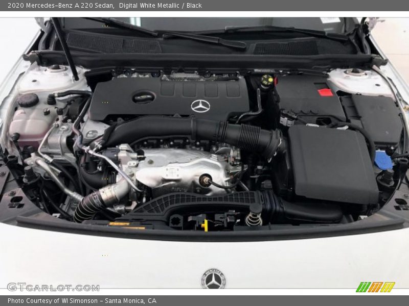 Digital White Metallic / Black 2020 Mercedes-Benz A 220 Sedan